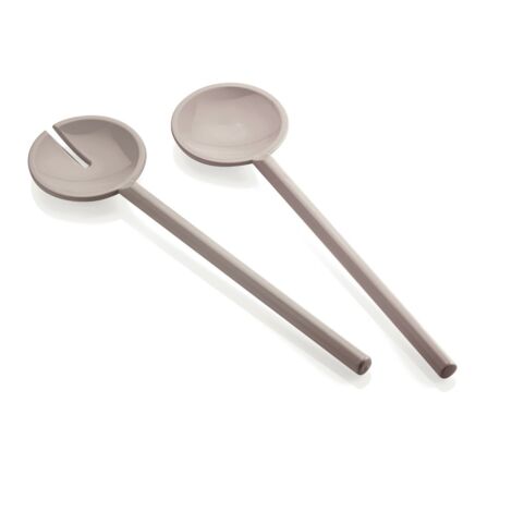 Couverts à salade gris tourterelle