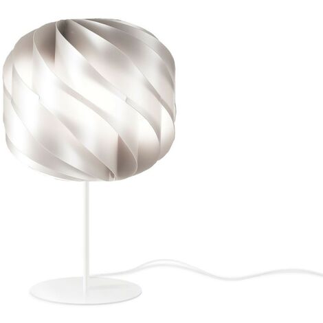 Lampe de Table Argentée en Métal Cm. 25x44h (1/2)