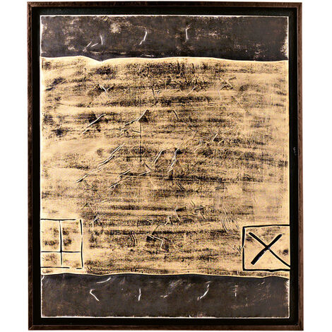 Peinture à l'huile sur toile multicolore avec cadre en bois 100x120 cm (1/5)