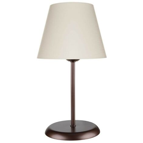 Lampe de table Elva ASZ1050 en métal et abat-jour en tissu (1/5)