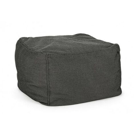 Pouf d'extérieur en tissu SPARROW Anthracite 50x50x h36 cm (1/5)