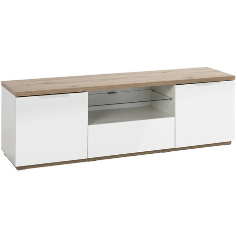 Meuble TV Mundi avec 2 portes et 1 abattant (1/5)