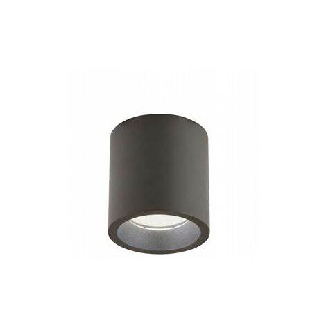 Lampe de plafond en aluminium moulé sous pression, diffuseur en verre transparent, 12W, 1420 lumens, lumière chaude corten (1/5)