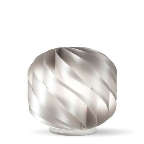 LAP Lampe de Table Argent en Plastique Cm. 15x15h (1/2)
