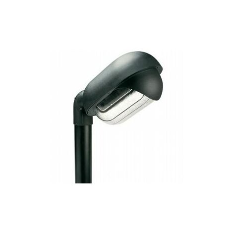 Lampe d'extérieur ovale en thermoplastique avec diffuseur en verre imprimé noir (1/5)