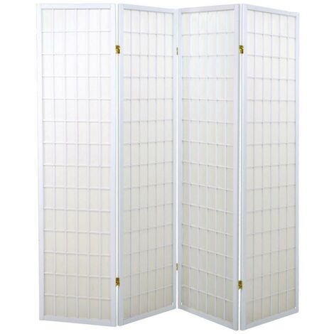 Papier de riz séparé 4 portes blanches cm 180 x 180 h (1/5)