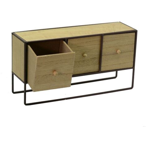 Lot De 2 Supports D'étagère En Bois Aulne Massif - Fini Marron - 7x3.5x2.3 Pouces