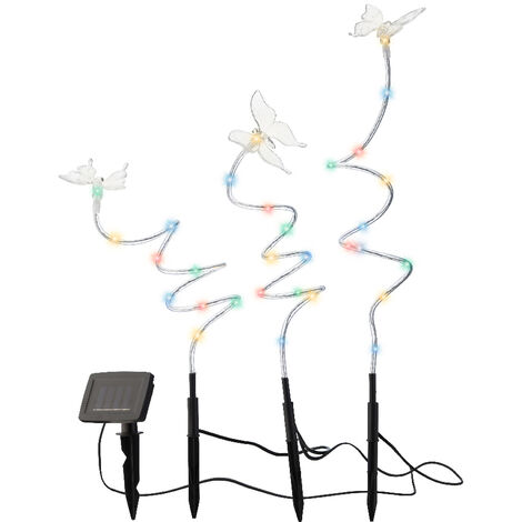 Poteau solaire léger en plastique stable 160cm (1/4)