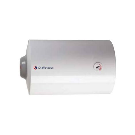 Chaffoteaux – Chauffe-eau à accumulation 80 litres horizontal – Acier émaillé – Anode magnésium – Pression test 16 bars – Pour espaces confinés