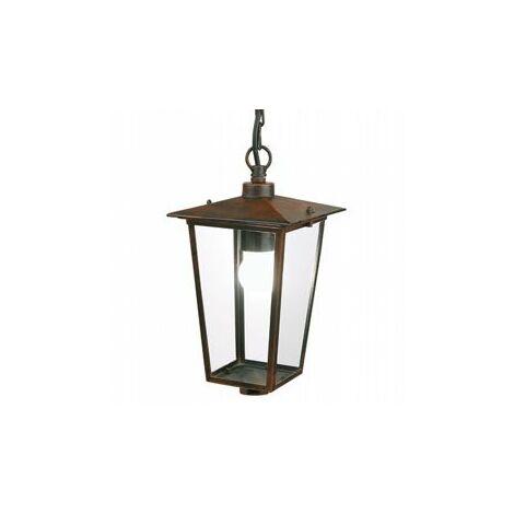 Suspension en aluminium moulé avec diffuseurs en verre transparent rouille (1/5)