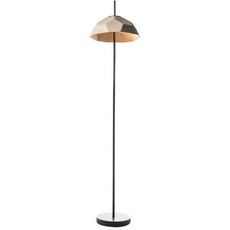Egg Lampadaire En Carton Recyclé Noir (1/5)