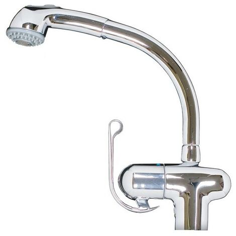 Mitigeur d'évier de cuisine avec douche extractible h. 30x21 cm (1/5)