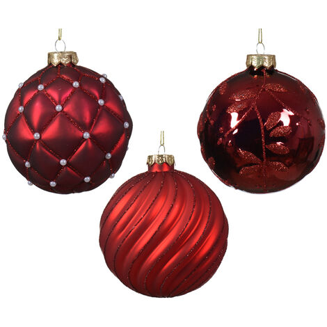 Tête De Père Noël En Verre – Décoration Noël 10cm – Paris Prix