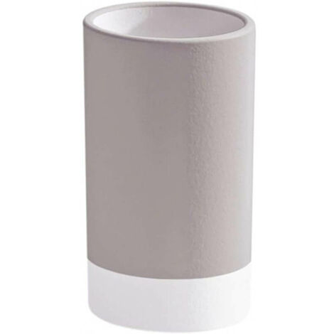 Portaspazzolini Gedy Mizar en céramique beige, dimensions 6,4 x 6,4 x 10,8 cm (1/5)