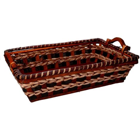 Panier Ipoh - Jonc De Mer/Noir - Paniers Et étagères Pour Bûches