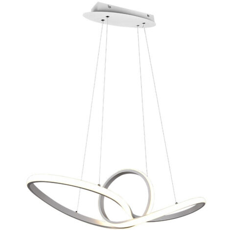 Suspension Sansa Led 28w Dimmable Blanc L80 cm Trio Lighting (1/5)