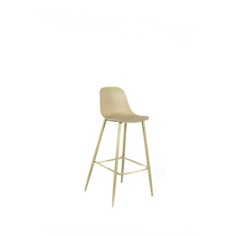Frida Tabouret en polypropylène jaune Lot de 2 pcs (1/3)