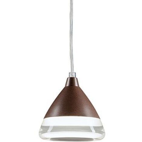 Suspension led 20W 3000K ligne graal corten (1/4)