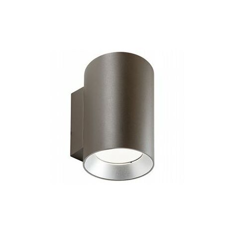 Applique murale en aluminium moulé avec diffuseurs en verre transparent - 40W - 4242 lumens - Classe E - Lumière chaude - IP65 - 2 lampes corten (1/5)