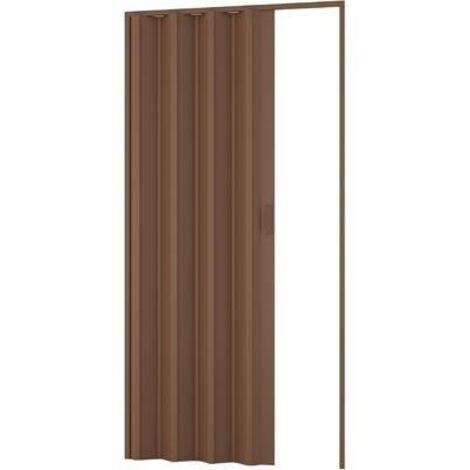 Dianhydro – Porte accordéon en noyer 100 x 214 cm – Conception flexible pour espaces réduits – Installation simplifiée avec accessoires fournis