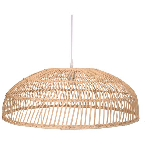 Lustre en rotin naturel avec fixation ?�60,5h21,5 cm