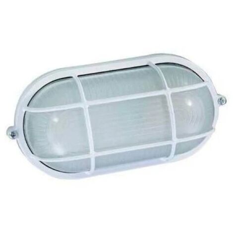 Plafonnier Ovale E 27 - 60 W Couleur Blanche (1/2)