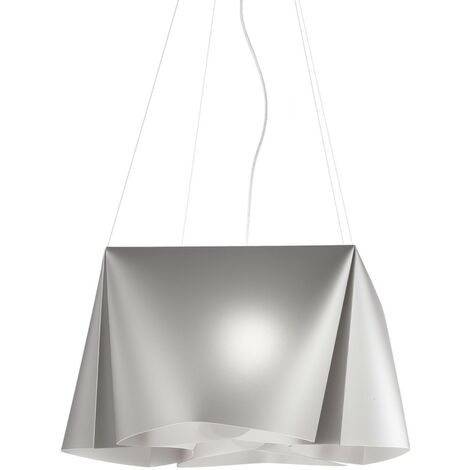 Suspension Argentée en Métal Chromé Cm. 59x31h (1/2)