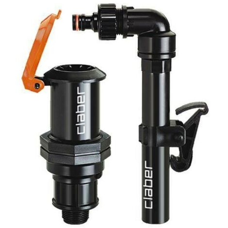 Claber – Prise d'eau à couplage rapide – Raccord mâle 3/4 – Tige à baïonnette Quick-Click® – Ouverture automatique pour arrosage efficace