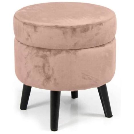Pouf conteneur rose ouvrable cm 37 x 40 h (1/3)