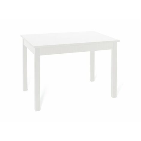 Table extensible en frêne blanc en bois mélaminé cm 70x110 - 150 (1/5)