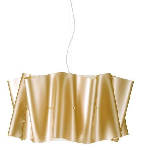 Suspension 3 Lumières New Gold en Métal Chromé Cm. 60 x 32h (1/2)