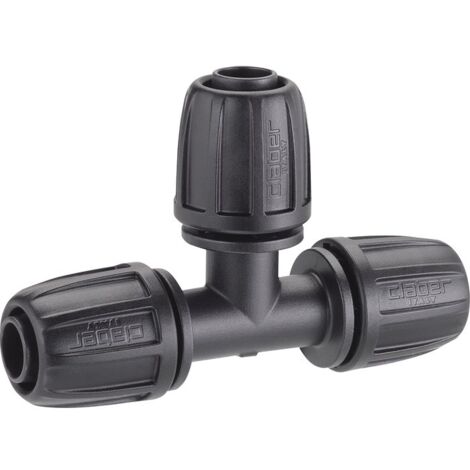 Claber – Raccord à trois voies pour tuyau 1/2' – Diamètre 13-16 mm – Compatible système d'irrigation – Pour chantiers humides