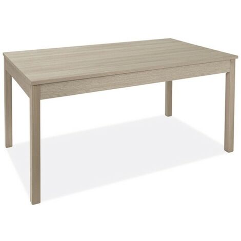 Table à manger extensible entièrement en bois mélaminé cm 90x160 - 200 Orme (1/5)