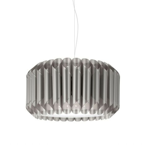 Suspension Argentée en Métal Chromé Cm. 50 x 31h (1/2)