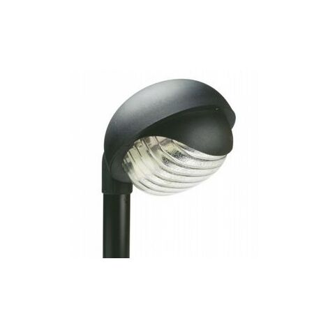 Lampe murale en thermoplastique avec diffuseur en verre imprimé - 60mm x 155mm - Alimentation 230V - Puissance maximale 60W noir (1/5)