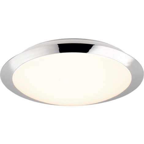 Umberto Led Plafonnier Salle de Bain 12w IP44 Chrome Trio Lighting