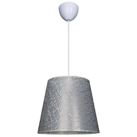 Suspension conique ASZ0777 en tissu gris (1/5)