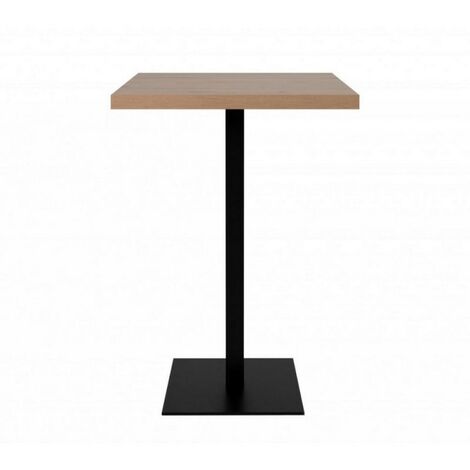 haut avolo Square 105 cm plateau en chêne et base noire Quantité 70x70xh.105 cm (1/5)
