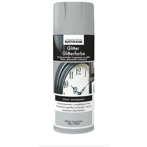 Peinture en aérosol de haute qualité Glietter gris argenté couleur pailletée 400 ml