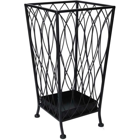 Porte-parapluie sonore carré 24x24x46 cm (1/5)