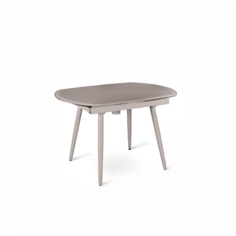 Table extensible Kyoto Four en verre trempé gris tourterelle jusqu'à 180 cm (1/5)