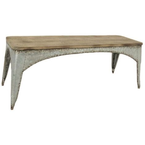 Table basse rectangulaire en bois (1/5)