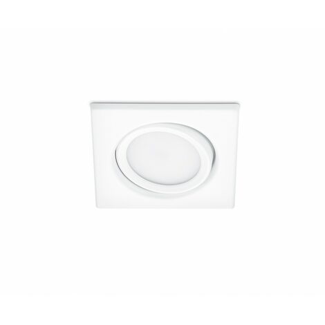 Spot Encastré Led 5w Orientable 8x8cm Rila Blanc Trio Lighting