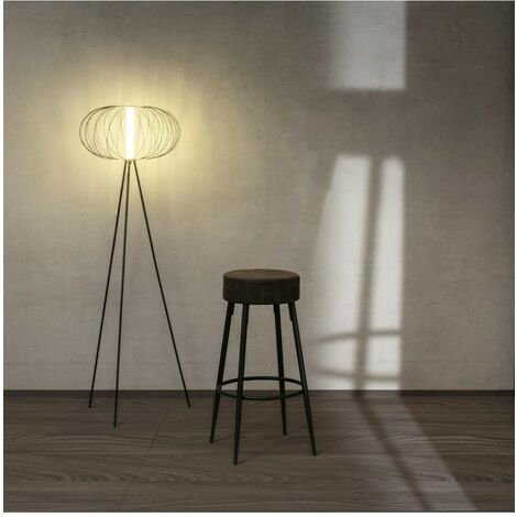 Lot de 2 Tabourets en microfibre - Greg - 51cm x 51cm H. 77cm