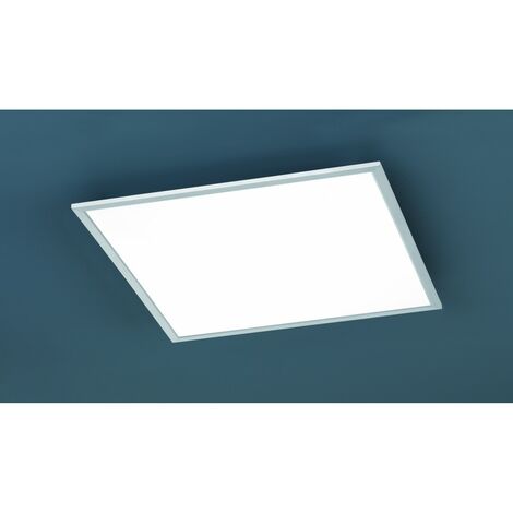 Plafonnier Panneau Carré Led Dimmer Nickel Phoenix 62x62 cm Trio Lighting