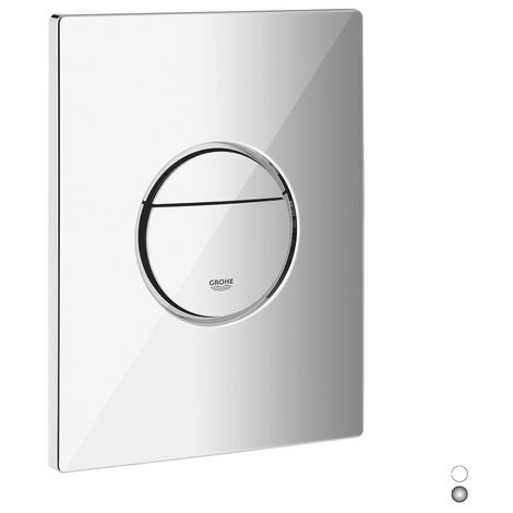GROHE Nova Cosmopolitan - afdekplaat (156x197mm, waterbesparend, voor 2 hoeveelheden & start & stop bediening), fhantom black, 38765KF0