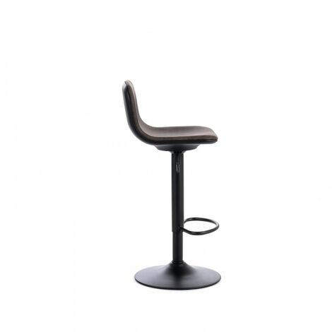 Lot de 2 tabourets en microfibre - Teo - 39cm x 45cm H. 86/102cm