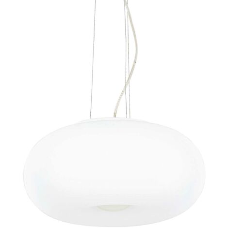 ULISSE Deckenleuchte – 3-flammig, 42 Cm, Weiß, Dimmbar, Mit Seilaufhängung