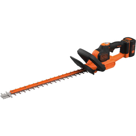 Black&Decker – Taille-haies sans fil 36V avec batterie 2.5Ah – Longueur de lame 55 cm – Écartement des dents 22 mm – Moteur PowerCommand™ - BCHTS3625L1 (1/10)