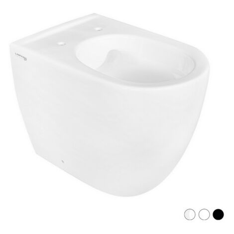 Vase dos au mur sans rebord Greta en noir mat (1/5)